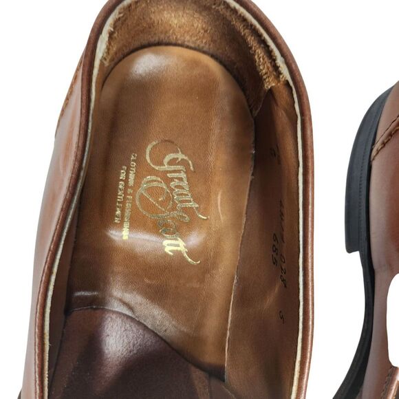 Alden Penny Loafers Size 9.5 Brown Leather Mens Dress Shoes - Picture 3 of 16